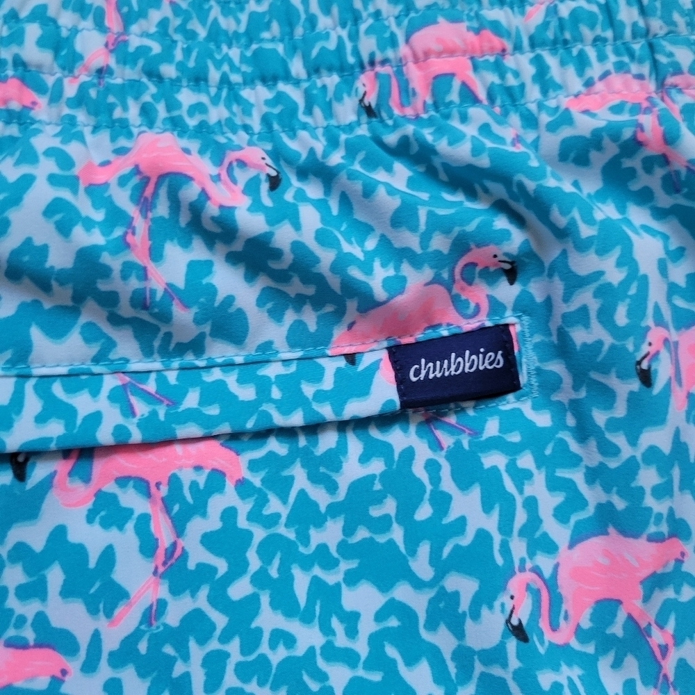 Chubbies the Domingos are for Flamingos swim trunks. - Picture 9 of 14